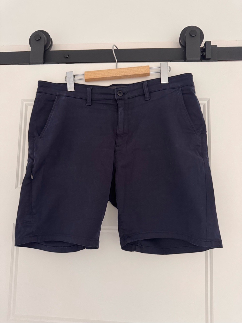 Men's Flat Front Navy Shorts — Classic Everyday Style